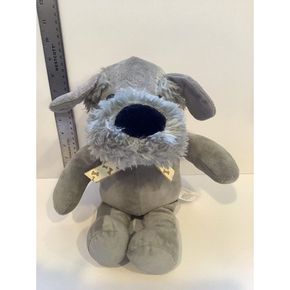 Royal Plush Toys Plush Gray Schnauzer Dog Stuffed Animal Soft Toy - Picture 2 of 7